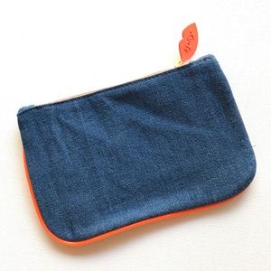 🎉 NEW Blue Denim w/ orange trim IPSY Bag 👍